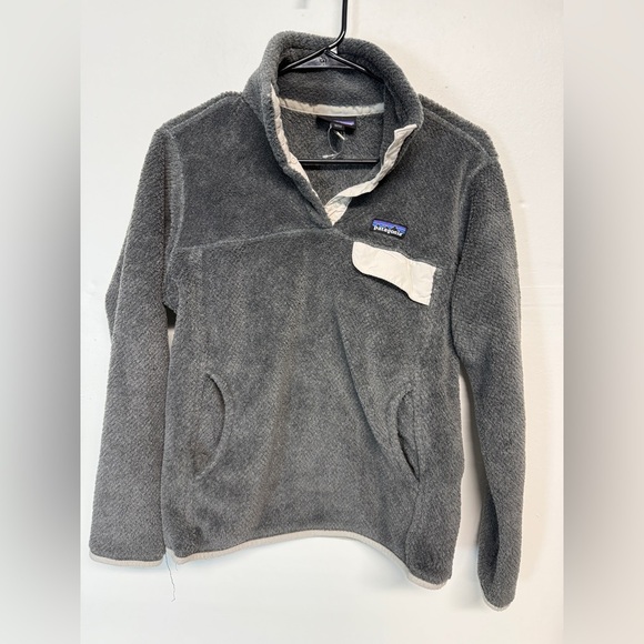 Patagonia Snap T Sweater Womens Medium Re-Tool Pullover Gray Fleece Gorpcore - Picture 1 of 5